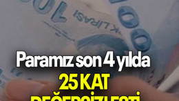 Paramız son 4 yılda 25 KAT DEĞERSİZLEŞTİ